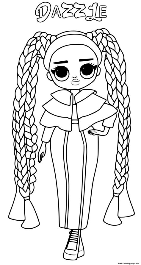 Ninjago malvorlagen zum ausdrucken mädchen. Dazzle Lol Omg Coloring Pages Printable