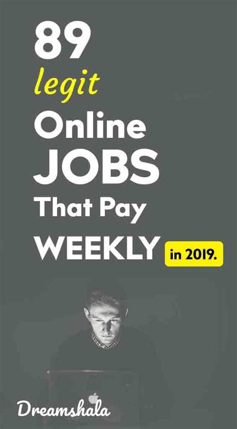 Today's best job hire hub coupon code: Legit Online Jobs That Pay Weekly 89 Companies Hiring Now ...