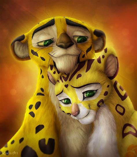 She is the queen of the outlands and the leader of a clan of hyenas in the outlands. Fuli and Azaad by KhaliaArt -- Fur Affinity dot net