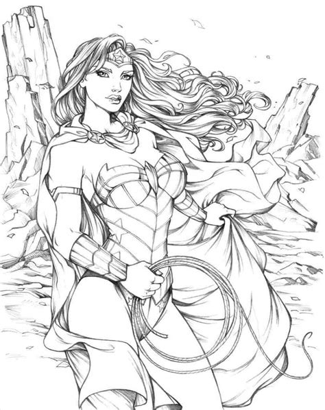 Maybe you would like to learn more about one of these? Wonder Woman Coloring Pages For Adults at GetDrawings ...