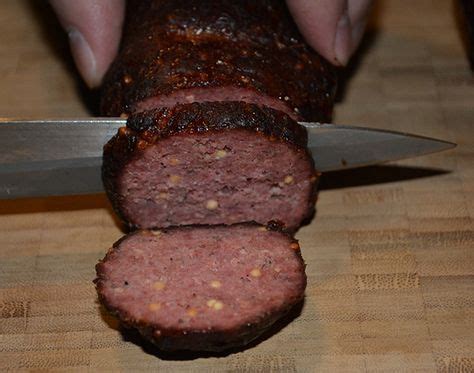 My homemade summer sausage recipe uses a safe curing, smoking and cooking process. Double Garlic Smoked Summer Sausage Recipe | Summer ...