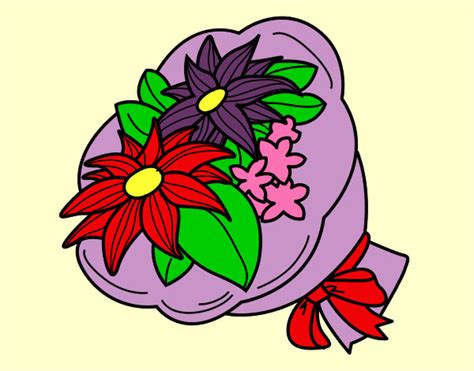 Questo sono io, dice il mazzo di fiori, e vorrei che tu fossi come me. Disegno Mazzo di fiori colorato da Thebest522 il 23 di ...