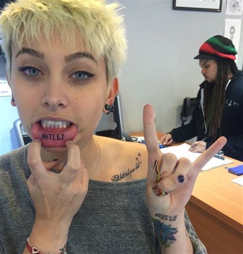 Do you like them or. Extra Scoop: Paris Jackson Gets New Tattoo Inside Her Lip | ExtraTV.com