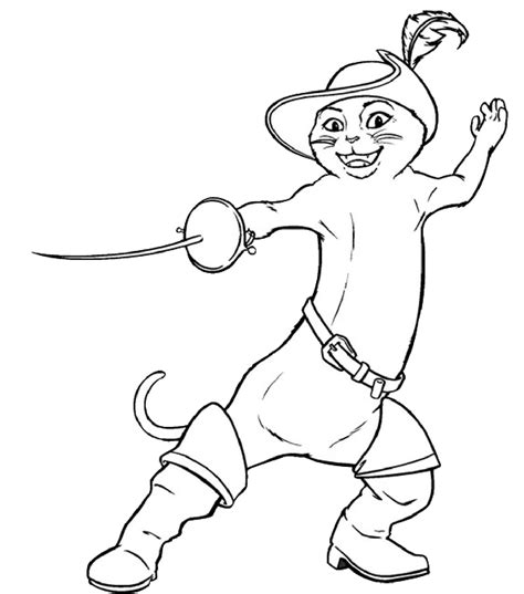 These free, printable cinderella coloring pages are fun. Puss in boots coloring pages to download and print for free