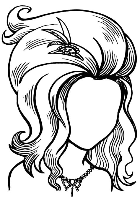 Thanks for telling us about the problem. Hairstyle coloring pages | Coloring pages to download and ...