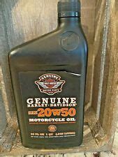 The task of finding the best oil for motorcycles is not easy, especially if you don't know much about this topic. Harley Davidson Genuine 20W50 Motorcycle Oil 1 quart | eBay