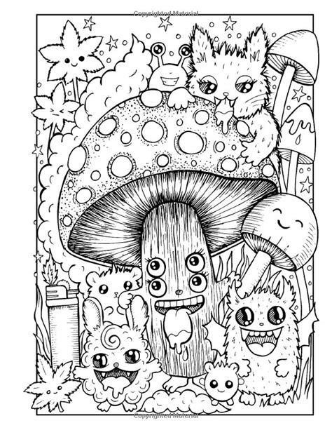 Stoner trippy mushroom coloring pages. Stoner Inappropriate Coloring Pages For Adults, Whoa Man ...