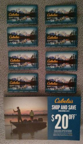 Gift cards are very popular during the holidays. $200 Cabela's Gift Card with $20 off $150 coupon | Cards, Gift card, Gift coupons