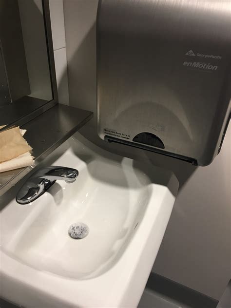 He is playing his jim reeves records and staring out there must have been a full week's washing up in the sink again. Paper towels dispense into the wet sink at Golden 1 Center : CrappyDesign