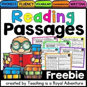 Reading Passage FREEBIE | Reading passages, Phonics ...