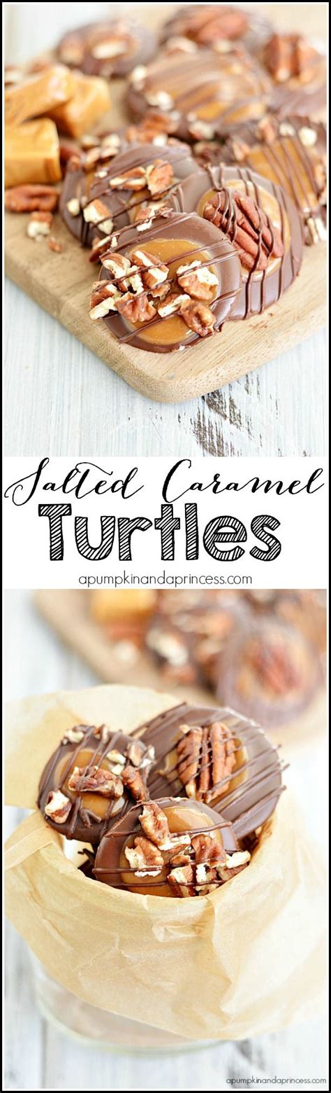 Bake just until caramel is melted, about 9 to 10 minutes. Salted Caramel Turtles Candy | Recipe | Chocolate ...