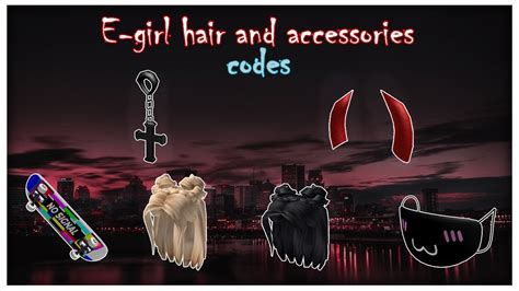 We have compiled and put together an awesome list with all the different hats for both boys and girls. E-girl Roblox hair and Accessories codes 🌹 - YouTube