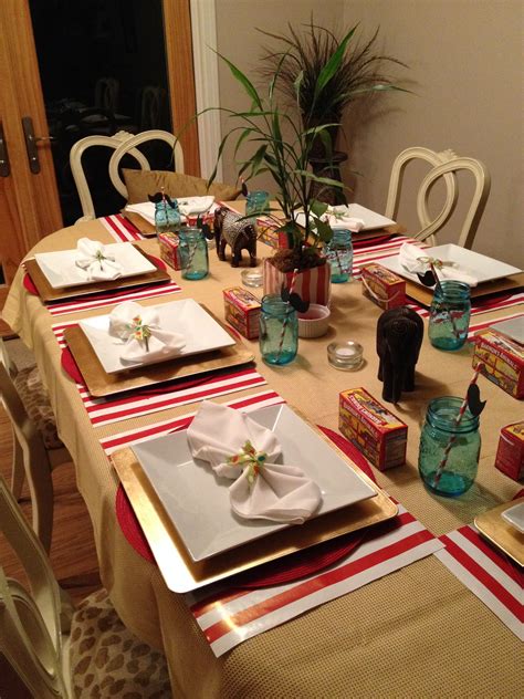 It can be as organized or as improvised as you'd like. Circus Theme Adult Dinner Party (With images) | Supper ...