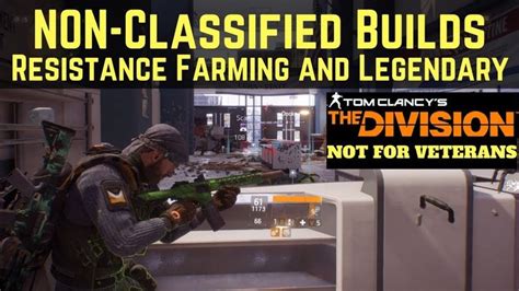 There are a total of 6 equipment slots similar to the division weapon mods, the different pieces of gear also possess certain attributes such as skillpower for backpack, survival for knee pads. The Division NON-Classified Builds Resistance Farming and Legendary (Not... | Tom clancy the ...