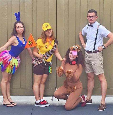 Mike and sulley's wisecracks from monsters inc. Disney Pixar's Up Halloween costume - Kevin, Russell, Dug ...