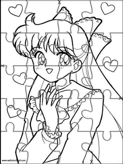 Made by yutaka in 1995. Imrpimir Actividades Puzzles Rompecabezas Sailor Moon 6