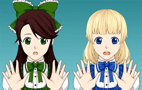 Or perhaps a magical wizard? Sharon and Karen (Mega Anime Avatar Creator Style) by ...