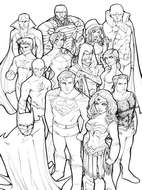 20 unique superhero coloring pages for your kids. DC Superhero coloring pages. Free Printable DC Superhero coloring pages.