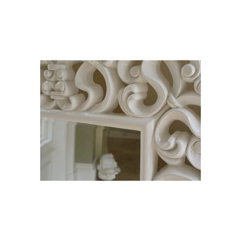 Newly lacquered in a fresh, clean white. Buy Large French White Ornate Wall Mirror | Swanky Interiors