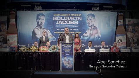 The youtube vs tiktok boxing press conference was cringe. The Buzz: Golovkin vs. Jacobs Press Conference (HBO Boxing ...