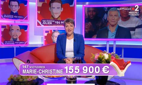 Ce samedi 15 août, nagui a été très surpris par l'initiative d'une des candidates de tout le monde veut prendre sa place. "Tout le monde veut prendre sa place" : Marie-Christine ...