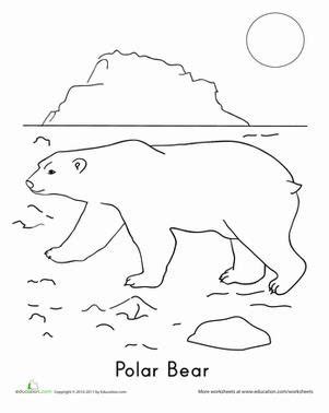 Arctic animals coloring pages for preschoolers. Раскраски "белый медведь на льдине" скачать и распечатать ...