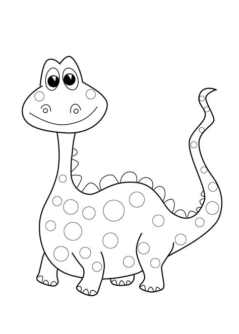 Our free coloring pages for adults and kids, range from star wars to mickey mouse. Funny Dinosaur coloring page for kids, printable free ...