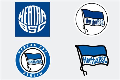 Founded in 1892, hertha bsc berlin plays their home games at the olympiastadion berlin since 1963, when the bundesliga was founded. soccer world: Budesliga club badge history change