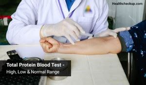 The total serum protein test measures all the proteins in your blood. Total Protein Blood Test- High, Low & Normal Range