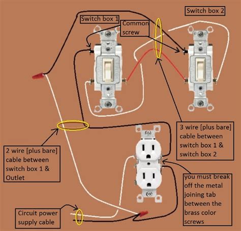 Looking to add outlet via 3 way switch. Power Outlet 3 Way Switches Half Switched Switch Outlet ...