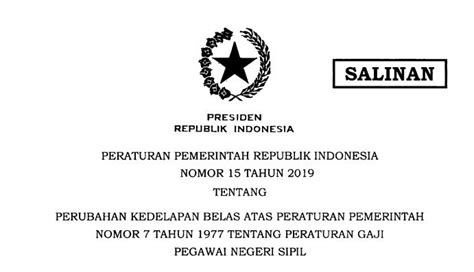 Jadual dan tarikh gaji 2019 kakitangan kerajaan. Daftar Besar Gaji PNS 2019 berdasarkan PP No 15 tahun 2019 ...