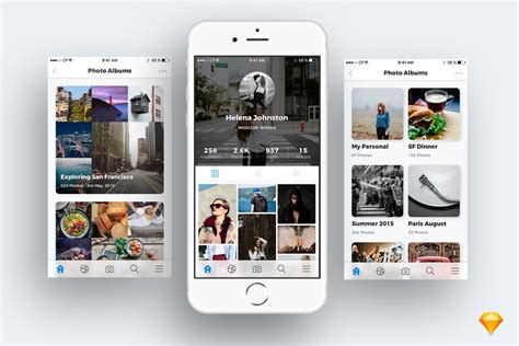 Here are some of our favorite ways to allow all of your friends, family. Photo Sharing App UI Kit - 3 Screens Sketch Download ...