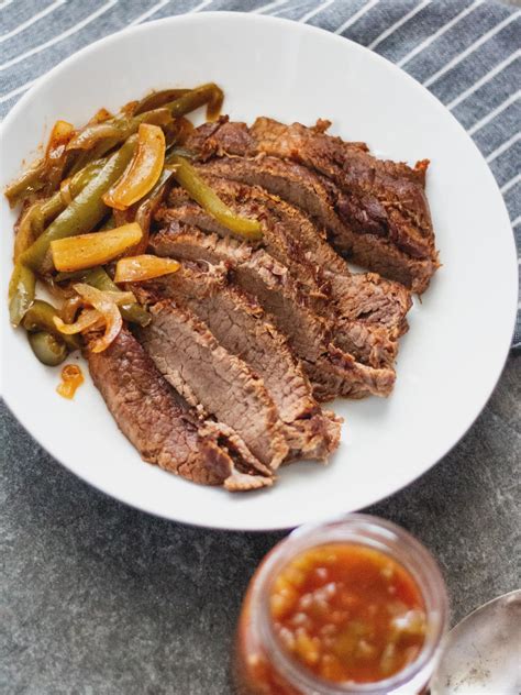 To slice it easier, place the beef in. Large Beef Flank Steak Instantpot Recipe / Best Ever ...