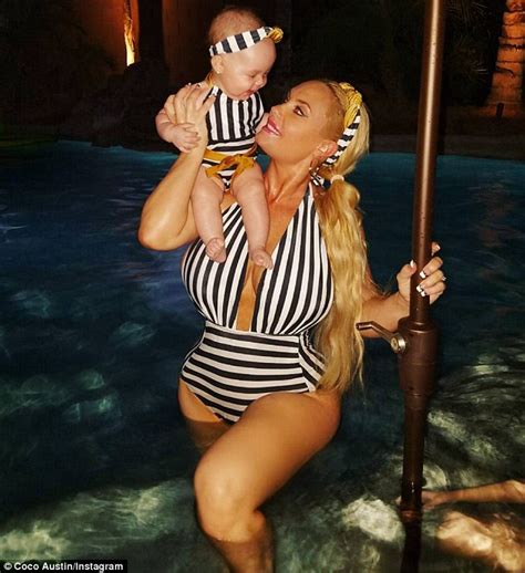 She does it mostly out of comfort. austin shared a few pictures of her breastfeeding chanel on social media and wrote, a mothers calling… i'm so blessed to have this unbelievable. Coco Austin and daughter Chanel wear matching striped ...