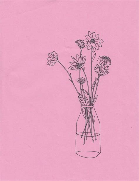 You can download and print the best 40 aesthetic minimalist simple flower drawings collection for free. Daily Drawing — Mali Fischer Illustration | Flower drawing ...