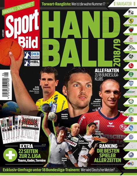 In dieser spielzeit wurde ein neues kapitel aufgeschlagen. SPORT BILD Sonderheft Handball Bundesliga - Zeitschrift ...