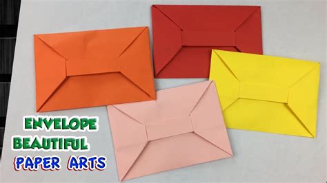 DIY - Easy origami envelope beautiful tutorial with colour ...