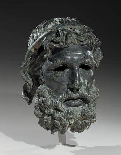 China animal kylin copper statue. Head of Poseidon | Hellenistic art