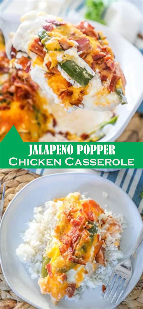 Add in the cheeses and stir until melted. Jalapeno Popper Chicken Casserole | Show You Recipes