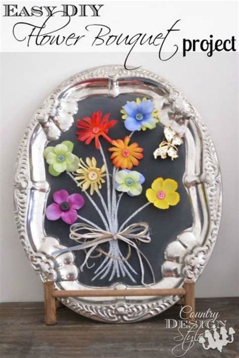Buy this product and earn store credit! Flower Bouquet Chalkboard Art...the Easy Way! | Diy dollar ...