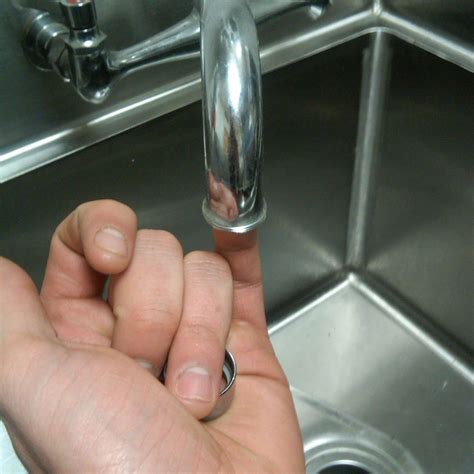 They're made to blend the water stream with air, decreasing the amount of water that comes out of. How to Clean a Clogged Faucet Aerator