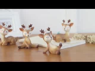 Personalized home decor is the best way to share life's joy. Roogo Resin Deer Miniature Mini Garden Accessories ...