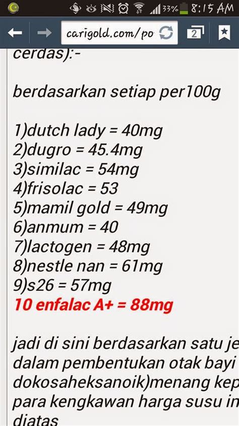 Untuk mendukung perkembangan buah hati dengan baik, kamu memberikannya frisolac gold 2. Blog Bini Abu: Susu Formula Terbaik Untuk Baby..!!