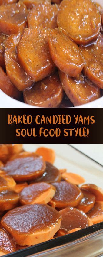 You can cook good foods at home. BAKED CANDIED YAMS SOUL FOOD STYLE - Healthy Recipes ...