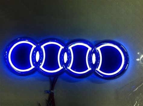 Audi beam led 4g0052133g puddle lights rings logo oem oooo. Audi Logo LED Emblemat Znaczek Podświetlane - 7248614606 ...