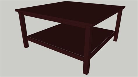 Nothing says traditional like the style and solid wood of hemnes. IKEA HEMNES Coffee table 90x90 brown | 3D Warehouse