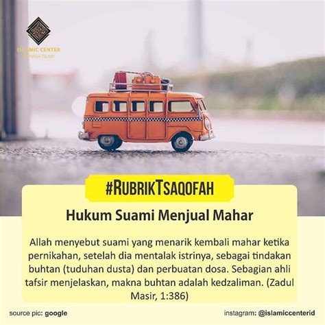 Anda perlu tahu di mana titik ghairah sebenar suami anda. :. Hukum Suami Menjual Mahar . @IslamicCenterID ...