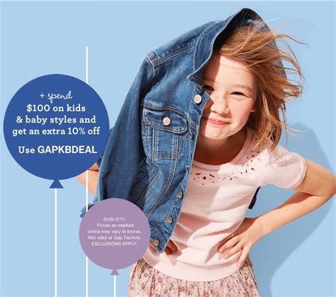 Today's top gap promo code: Gap Canada Kids and Baby Promo Code Sale: Save Up to 40% ...