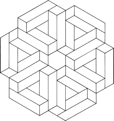 Objects can be easily changed and the same incredible effect will be projected. 3d Coloring Optical Illusions - K5 Worksheets