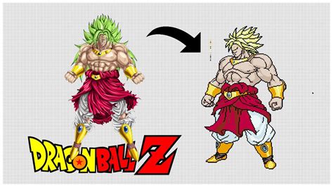 Dragon ball 2d opening created and edited by me and inspirede in tools: Making 8-Bit Broly SSJ in Libre Office Calc (Timelapse ...